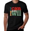 I Can and I Will Motivational T Shirt TShirt Fashion Letter Print TShirt