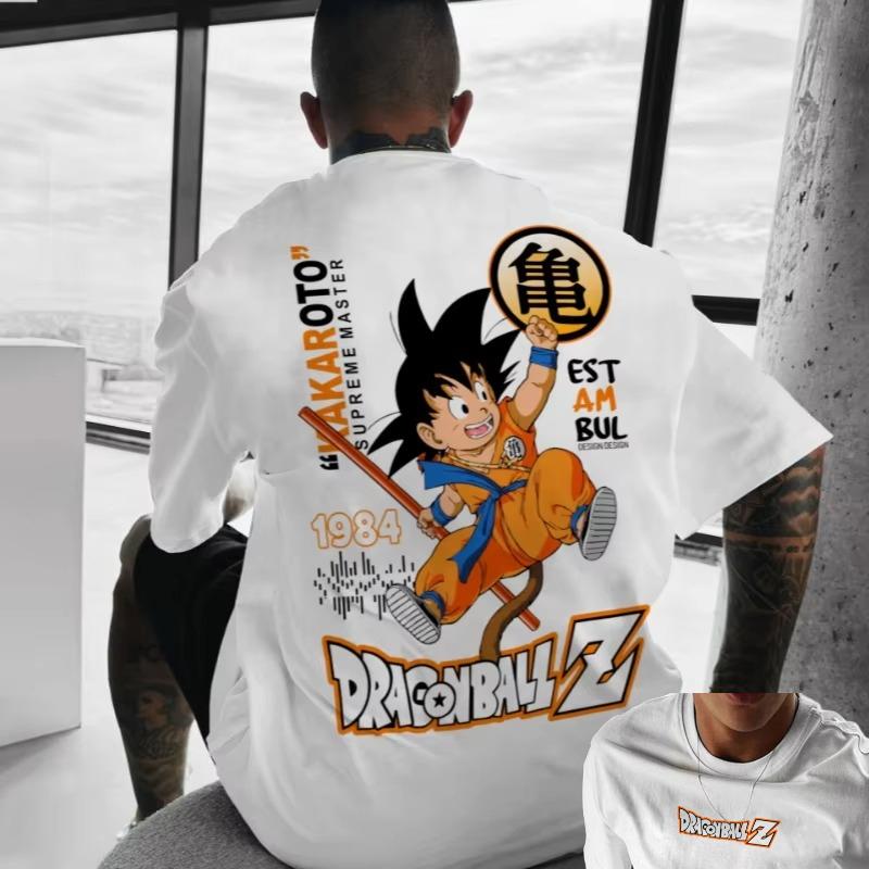 

Dragon Ball Z Anime Wukong Cosplay Men s Oversized T-Shirt Fashion Printing Summer Cotton Short Sleeve Top Casual Clothes 4XL