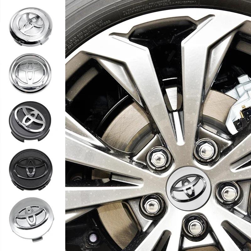 4Pcs 57/62mm Car Wheel Center Hub Cap Rim Cover For Toyota Corolla RAV4 LEVIN Yaris C-HR Camry Prius Prado Car Auto Accessories