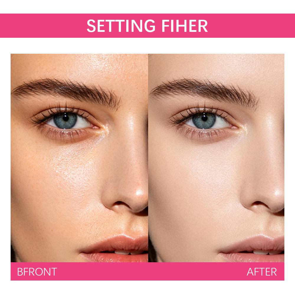 Mattes Fixierspray 60ml Langanhaltender Feuchtigkeitsspendender Make-up Fixierer Wasserdicht Ölkontrolle Gesicht Fixierspray Wischfest Erfrischender Primer & Finisher