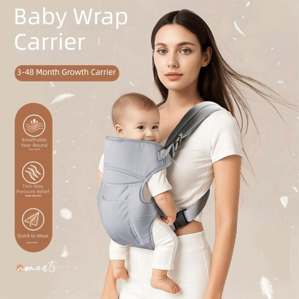 Multifunctional Use Baby Wrap Carrier Portable Type Baby Swaddle Strap Newborn Sling 3-48 Month