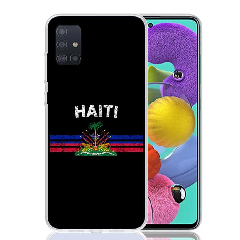 Haiti Haïtianische Flagge Handyhülle Für Samsung Galaxy A52 A32 A22 A12 A02S A50S A30S A51 A31 AA71 Note 20 Ultra 10 S10 Plus Galaxy A5