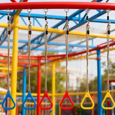 Baby Swings Rings Outdoor Kids Toy Playground Games Pull Ring Gym Rings For Kids Boy Girl Arm Training Pull Up Ring Sports Toy