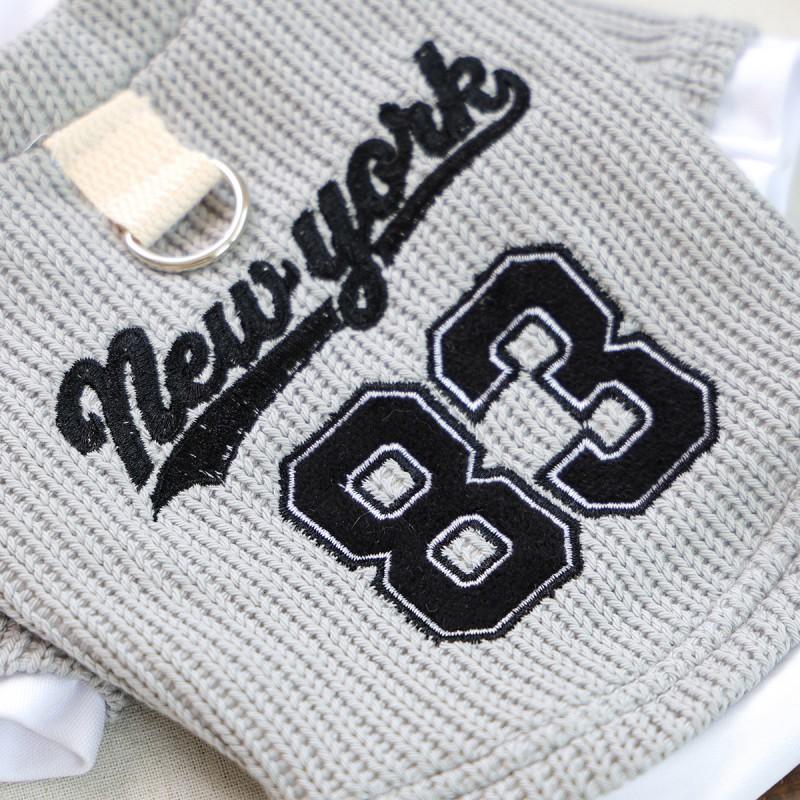 Pet Winter Hoodie Small Dogs Puppies Warm Comfortable Two-Piece Style New York Design