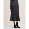 JUZUI Women's Elegant Pleated A-line Long Skirt