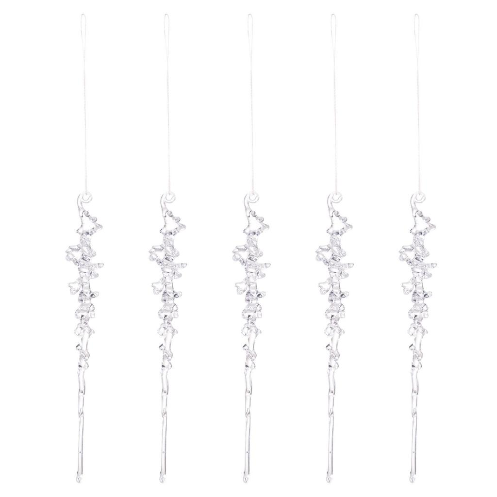 Eis Ling Acryl Eiszapfen Anhänger: Weihnachtsdekor Ornament