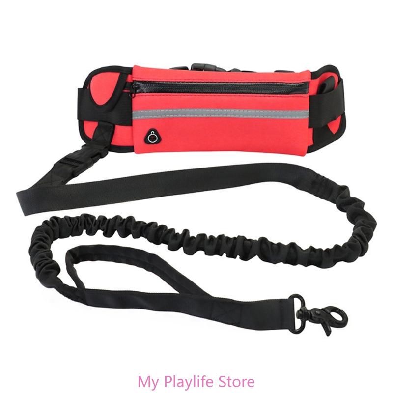 Reflective Waterproof Dog Walking Waist Bag +Leash Combo for Running Jogging Multifunctional Sports Pack Dog Leash
