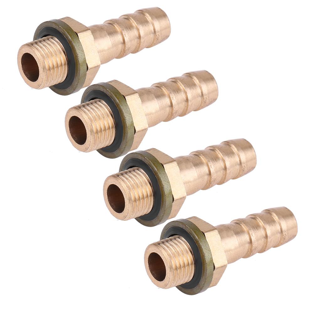 4Pcs Motorcycle Oil Cooler Oil Cooled System M8 Hollow Screw Adapter Fitting *1.25mm