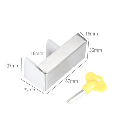Practical Sliding Doors and Windows Lock Window Safe Lock Steel Pan Child Safety Lock Anti-theft Sliding Sash Stopper