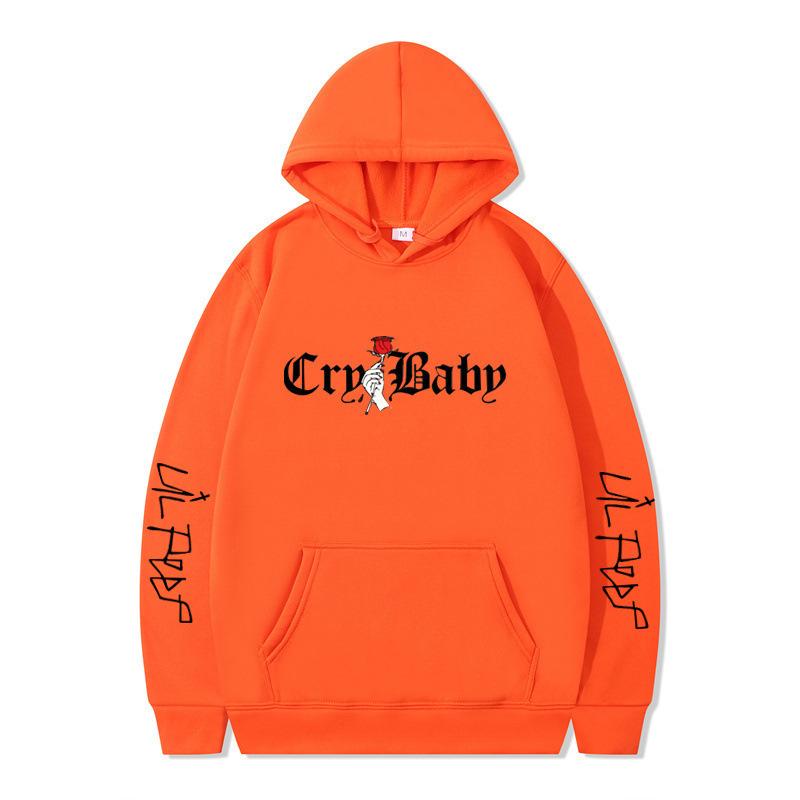 New product, American rap singer lil peep shirt men's and women's fleece hooded sweater
