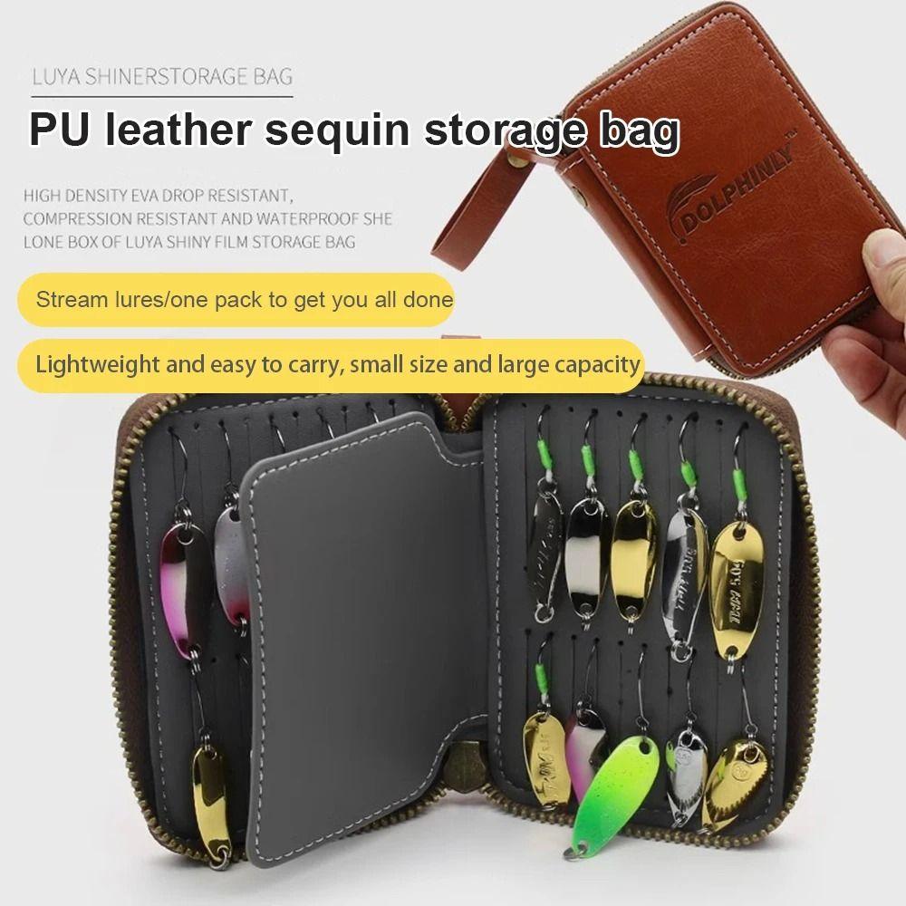 Carrying Case Jig Spinner Bag Lure Storage Fishing Bag Portable Lure Wallet Bag Tackle Bag