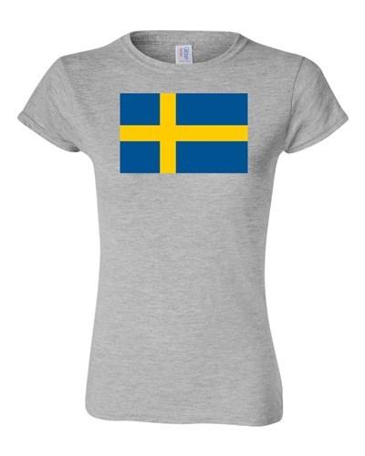 Junior Sweden Country Flag Swedish Stockholm State Nation Patriot DT T-Shirt Tee Unisex T-Shirt S