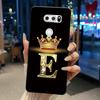 Phone Case For LG V30/V30 Plus/V30S ThinQ/V35 ThinQ Soft Silicone Beautiful Trendy Crown Letter Pattern Black Case Casing