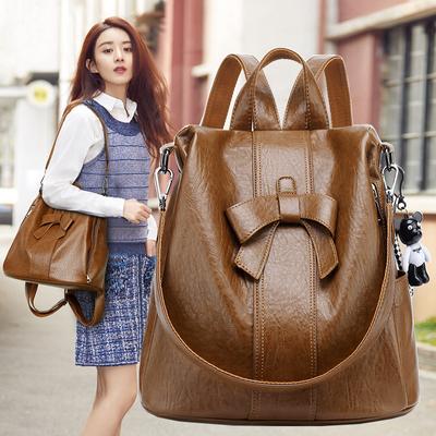 Anti-theft Backpack Stylish Women's Bag Casual Multi-purpose Cute Bow Travel Backpack