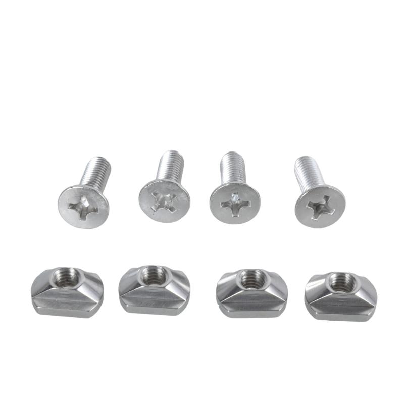 4Pcs Hydrofoil Mounting T Nut Replacement 8mm/6mm Mounting T-Nut And Screws Outdoors Surfing Accessory Enduring