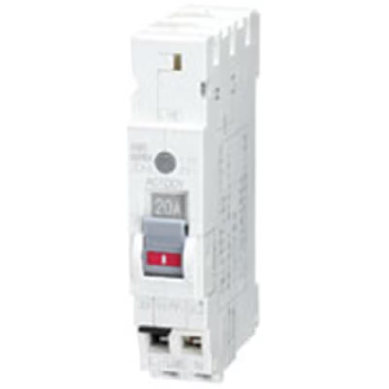 

Nitto Petit Slim Earth Leakage Breaker with Instantaneous Shutdown for Cord Short Circuit Protection, PG31TA 2P 20A F30, PG31TA2P20AF30