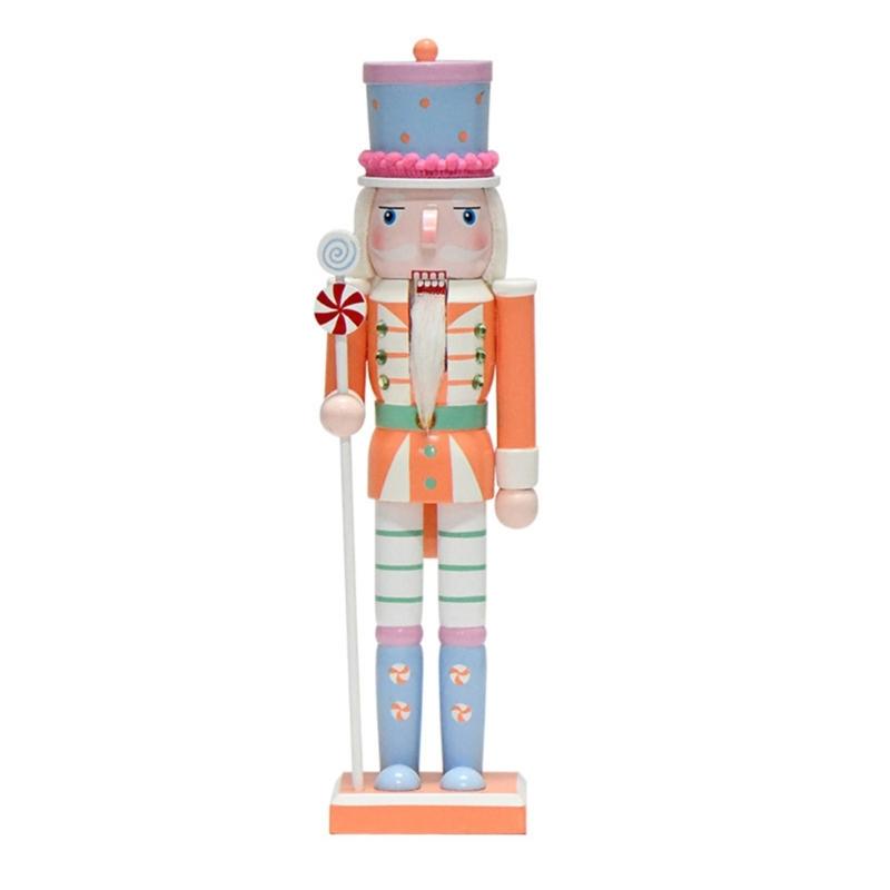 Wooden Nutcrackers Ornament Christmas Decorations Figures Puppet Home Decors Wooden Nutcrackers Figures for Fireplaces