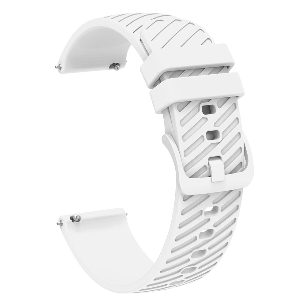 

For Samsung Galaxy Watch3 41mm/Watch Active2 44mm/Galaxy Watch 42mm/Gear Sport Silicone Band 20mm Watch Strap White