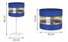 Night Table Lamp, Elegant Gold Lampshade, 20 Cm