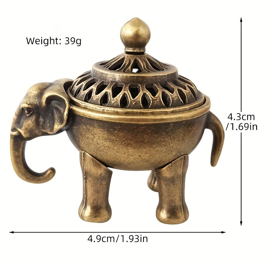

1pc Mini Elephant Incense Burner, Creative Desktop Ornament Home Decoration (Without Incense)