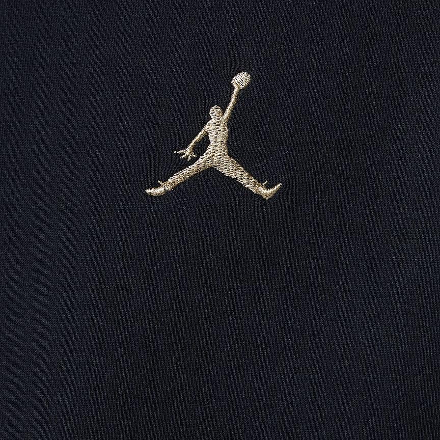 Jordan See Me Shine Logo Letter Crew Neck Long Sleeve Sweatshirt Kids Sweatshirt Black HV1596-010