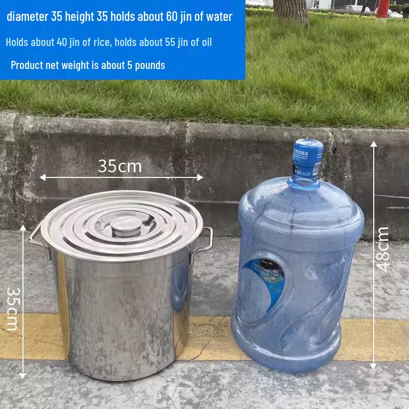 Jingduzhixing Thickened Stainless Steel Multi-Purpose Bucket