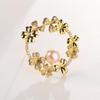 Bo Xin Yun Zirconia Wreath Brooch with Freshwater Pearl