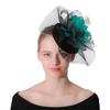 European And American Bride Hair Accessories Feather Headgear Popular Banquet Photo Top Hat Pp Imitation Hemp Headgear