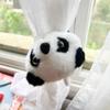 Kawaii Panda Doll Panda Clap Circle Toys Hugging Curtain Clip Doll Kids Gift Kung Fu Panda Accessories