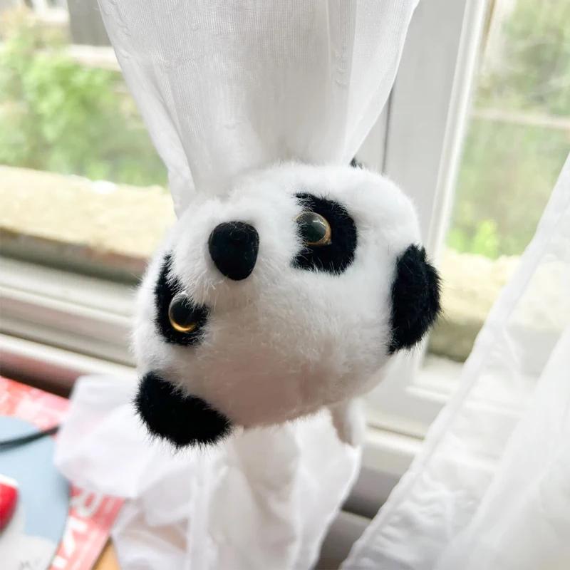 Kawaii Panda Doll Panda Clap Circle Toys Hugging Curtain Clip Doll Kids Gift Kung Fu Panda Accessories