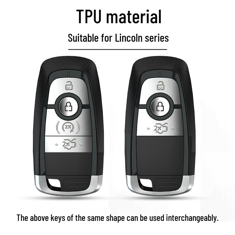 Elegant Black Knight Key Case for Lincoln Aviator 20-22: Premium Protective Hanging Shell Bag