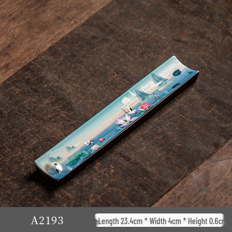 

Retro Enamel Ceramic Incense Holder for Home Indoor Use
