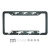 Car Plate Frame Metal Aluminum, Leopard Print Personalized License Plate Cover One Piece Car Label Entrainment