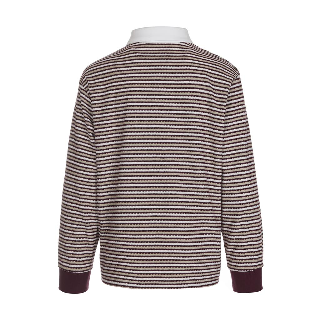Beomyudageulaeseu Oversized Terry Long Sleeve Shirt_Wine