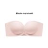 Front-Buckle Strapless Push-Up Bra for Small Breasts with Anti-Slip Pasties and Invisible Support