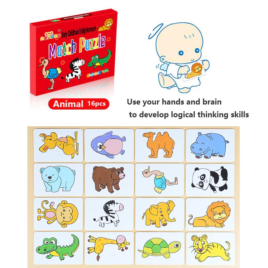 Children'S Simple Toddler 0-5 Years Old Girl Toys Enlightenment Boy Baby Card Puzzle Pairing Early Education Card