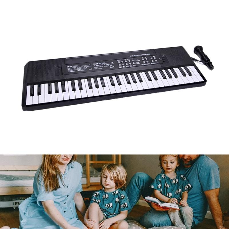 Electronic Keyboard Piano Digital Music Keyboard with Microphone Learning Educational Music Keyboard Piano Kids Toy