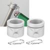 2Pcs Metal Flagpole Ring Rotating Rotating Ring Stable Flag Ring  Home Use