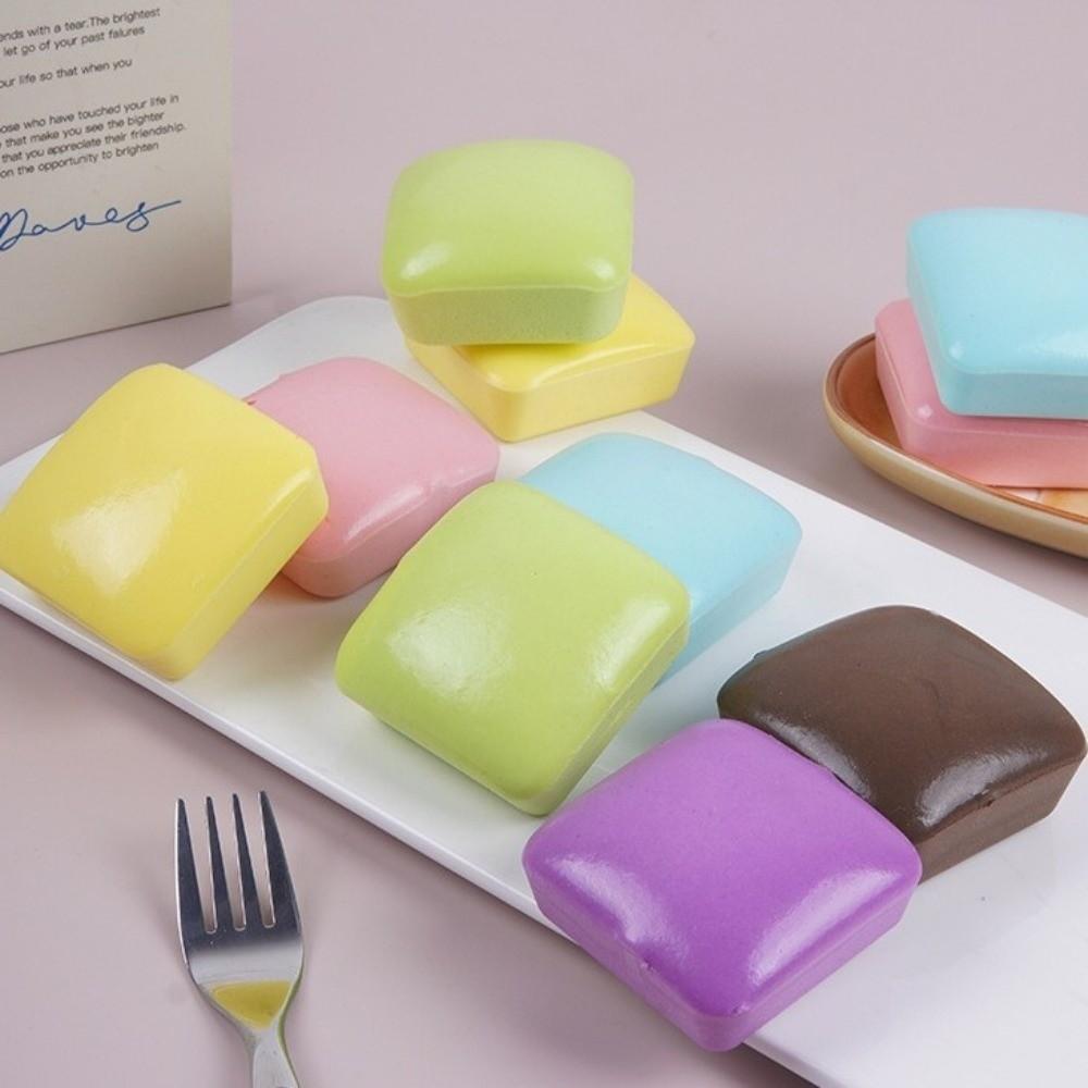 Square Simulation Bread Squeeze Toys Realistic Toast Slow Rebound Toys for Kids Adults