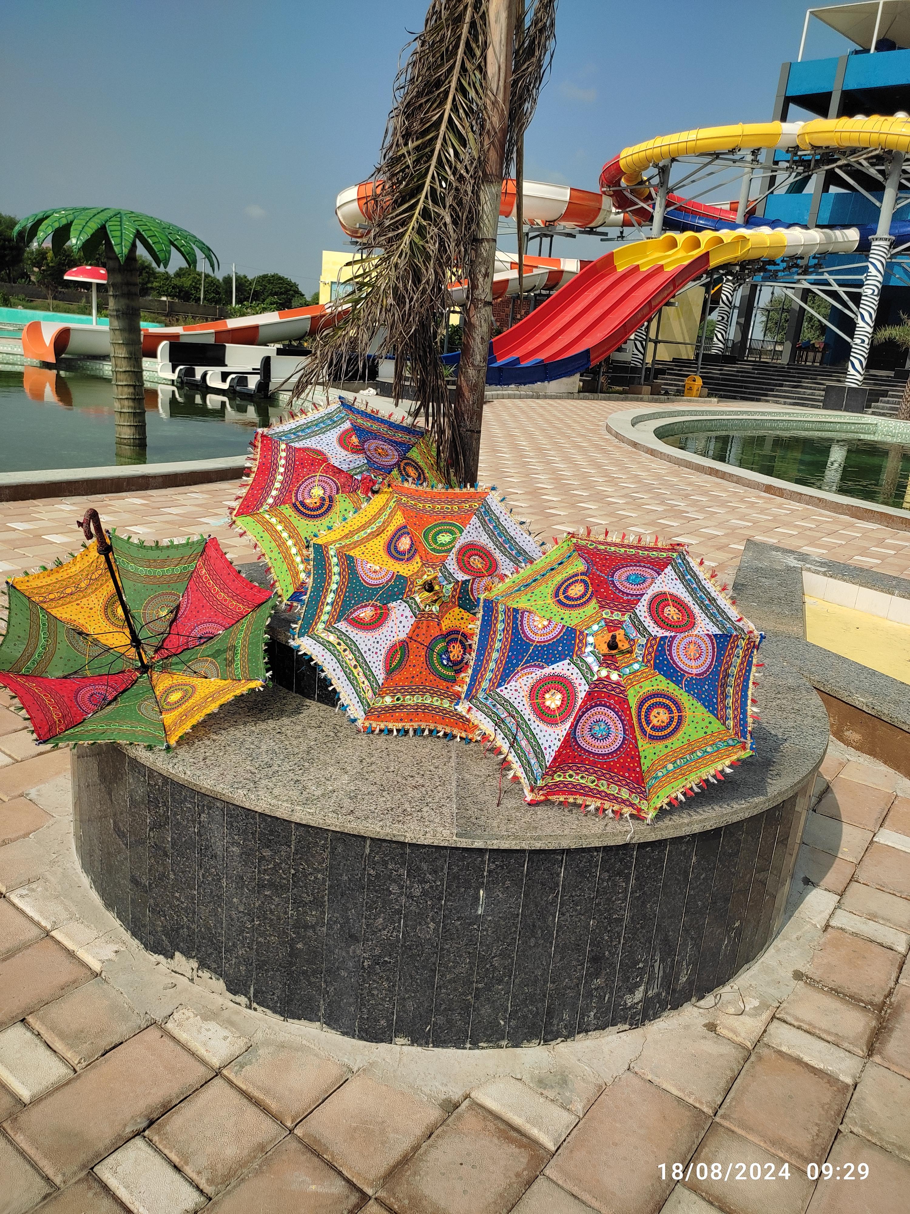 

5 шт. смешанный лот индийский свадебный зонт ручной работы Украшения для зонтов Парасоли Хлопковые зонты