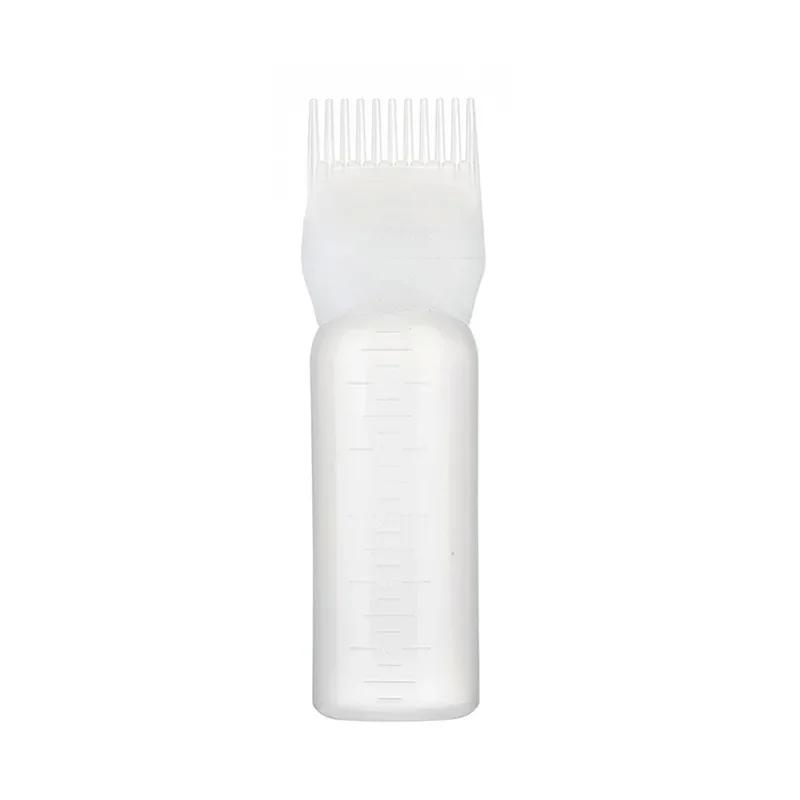 120ML Haarfarb-Applikatorflaschen Kunststoff Nachfüllbare Flasche Mehrfarbig Färbeflasche Kammbürste Stylingwerkzeug Haarfärbewerkzeuge