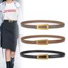 Cowhide Belt for Women Korean Style Casual Trendy Jeans Belt Versatile Black Retro Style Belt