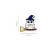 Zinc Zinc Zinc Alloy Skeleton Brooch Elegant Flying Broomstick Cat Brooch Creative Cartoon Pin  Halloween