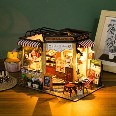 Miniature Dollhouse Kit Mini Handmade House Model Collectibles Crafts with Decorations 3D Puzzles