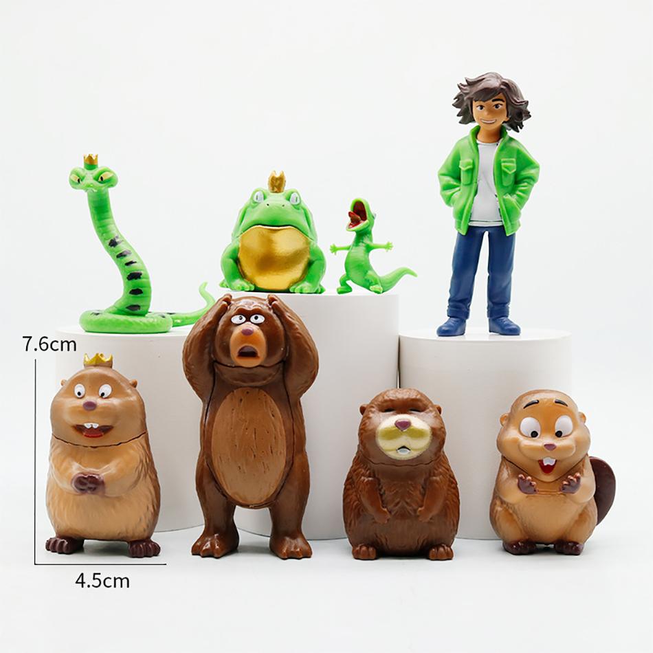 2026 New Movie Hoppers Figure 8Pcs/Set Boxed Beavers Style PVC Dolls Figurine Anime Collection Desk Decoration Kids Toys Gifts