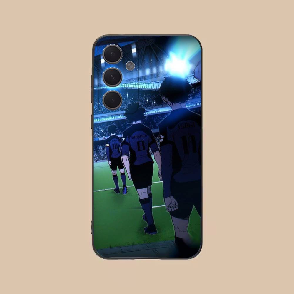 Comics B-Blue L-Lock Phone Case For Samsung S25,24,21,22,23,20,S30,Ultra,Plus, Fe,5G Silicone Cover