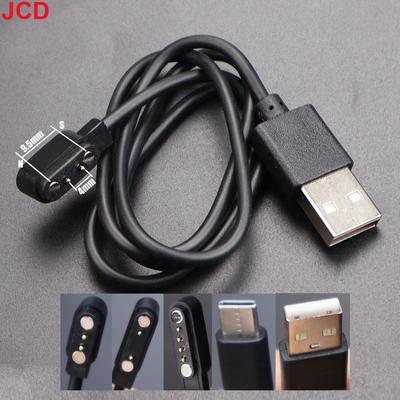 1PC Magnetic Charge Charging Cable For Smart Watch For 2/4Pin 2.5/2.8/3/4/7.62/8/9mm Distances USB Type-C Power Charger Cables