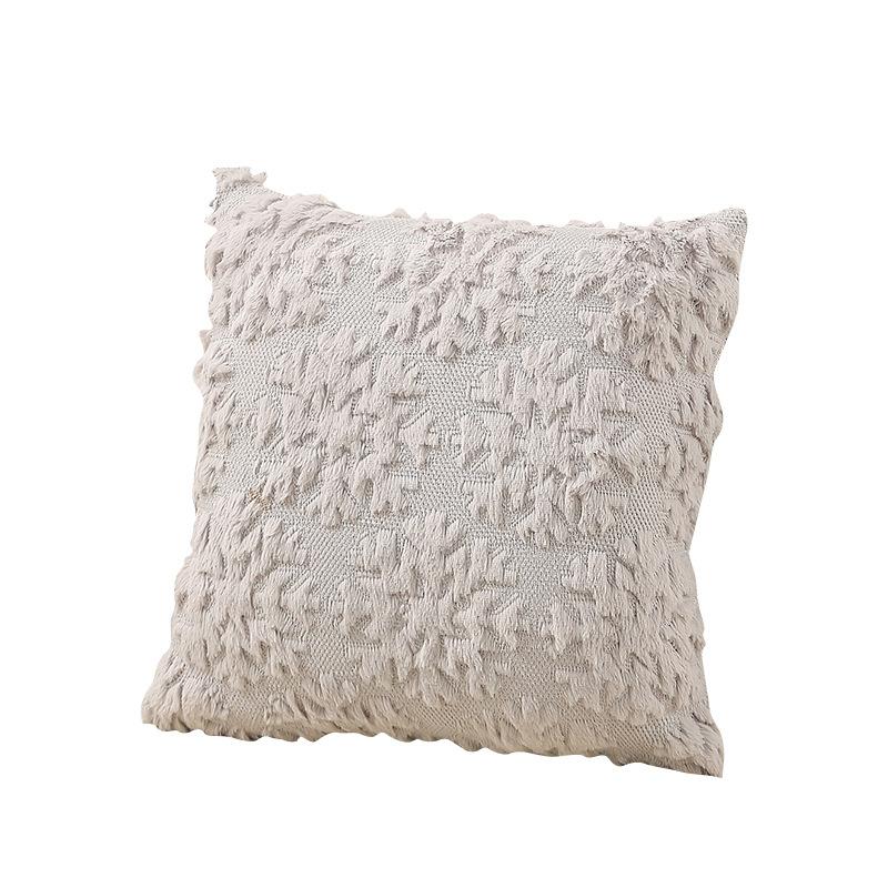 Confezione da 2 federe per cuscini in finta lana, 18x18 pollici, decorative, in velluto da fattoria, per divano, morbide, in peluche, con cuscino quadrato Boho
