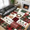 Christmas Printed Square Area Rug Soft Non Slip Floor Carpet For Bedroom Holiday Gift
