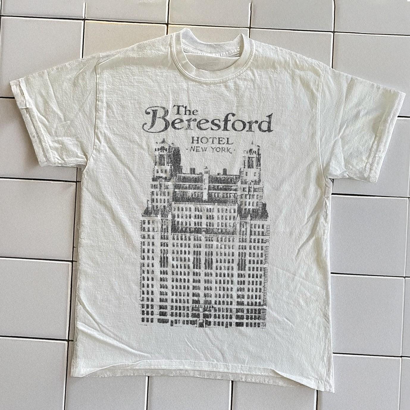 90s The Beresford Hotel Nyc Promo T-Shirt White XXL 2XL